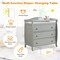 Baby Changing Table Infant Diaper with 3 Drawers and Safety Belt